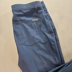Dunning Golf Pants 36x30 Blue Stretch Performance Mens